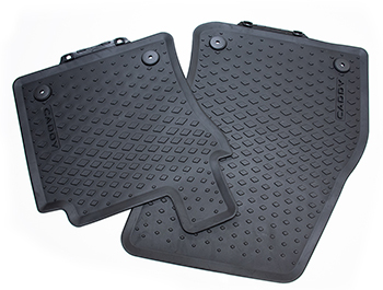 Genuine VW OE 2Pc Front Rubber Mats - Caddy Mk5 2021>
