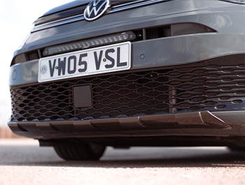 Carbon Effect ABS Front Skid Plate - VW Mk5 Caddy 2021>