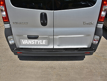 Gloss Black ABS Rear Bumper Protector - Vivaro/Trafic/Primastar