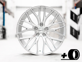 Inovit Blitz - 19" Silver MF Satin Lacquer Wheel & Tyres - 5x112
