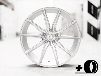 Inovit Frixion 5 19" Silver MF Satin Lacquer Wheel & Tyres 5x112