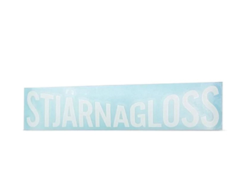 Stjarnagloss - White Vinyl Cut Sticker
