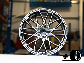 SuperMetal Vane 20x9J 5x120 Gloss Grey & Polished Wheel & Tyres