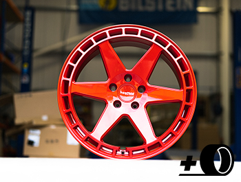 SuperMetal Charger 20x9J 5x120 Gloss Revolution Red Wheel & Tyre
