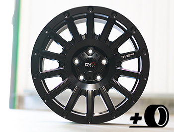 DV8 Works Verve 17x8 Matte Black Alloy Wheels & Tyres Amarok