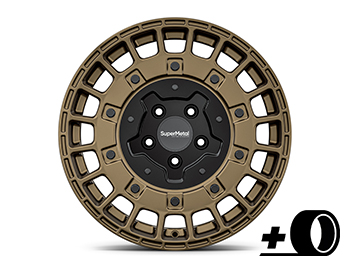 SuperMetal RIG 18x8J Matte Bronze Alloy Wheels & Tyres - 5x120