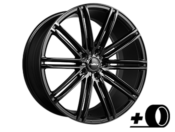 Calibre CC-I 20x9 5x120 Gloss Black Alloy Wheels and Tyres