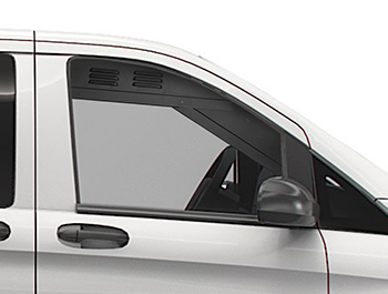 Front Cab Window Air Vents Black Pair - Vito 03>