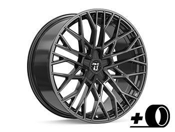 Wolfrace Venom 18x8.5 5x120 Black Edition Alloy Wheels and Tyres