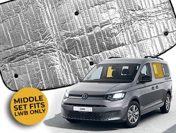 Thermal Blinds Middle Window Set 2 Piece - VW Caddy LWB Maxi 20>