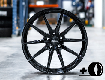 Calibre CV1 Gloss Black 20" 5x120 Wheels & Tyres