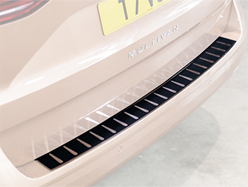 Rear Bumper Protector - Carbon and Stainless - T7 Multivan 2022>