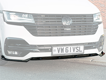 Front Splitter v2 - Gloss Black - VW T6.1 2019>