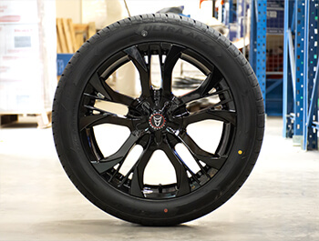 Wolfrace Assassin GT2 Gloss Black 18\" 5X120 Built Wheels & Tyres