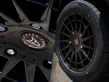 Wolfrace Aero Super-T Gloss Black 18" Wheels and Tyres