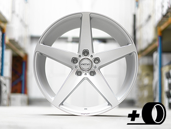 Inovit Rotor 20\" Satin Silver Machined Face Wheel & Tyre - 5x120