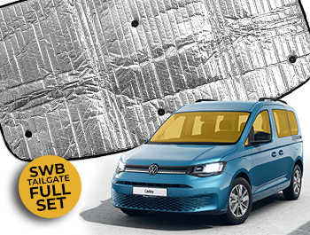 Thermal Blinds Full Set 10-Piece - VW Caddy SWB Tailgate 20>