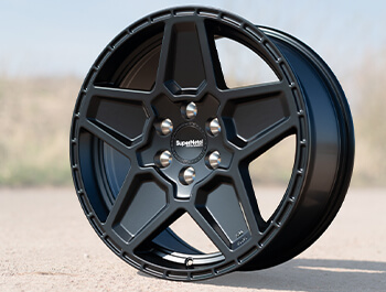 SuperMetal Rocket 6x120 Matte Black 8x18