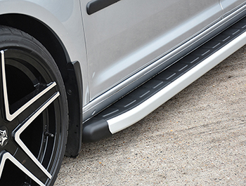 Clumber Style Aluminium Side Steps - Peugeot Partner LWB 18>