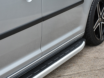 Clumber Style Aluminium Side Steps - Ford Connect 03>14