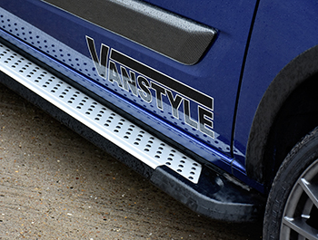 Rufford Style Aluminium Side Steps - Vauxhall Vivaro SWB 01>14