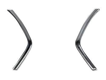 Stainless Steel Front Grille Streamers - Dacia Duster 18>