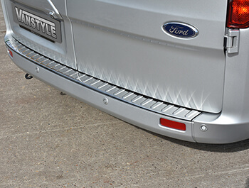 Bumper Protector Rear 'Polished' Stainless Steel Transit Custom