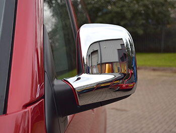 2010-15 Chrome Wing Mirror Covers To Fit T5 Transporter 