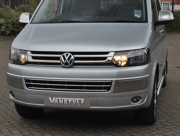 4 Piece Stainless Steel Grille Trim - VW T5 & Caravelle 10>15