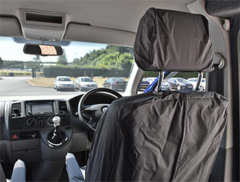 Genuine VW Front Waterproof Grey Seat Covers - VW T5 10-15