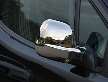 Chrome ABS Wing Mirror Covers - Berlingo/Partner 2012>