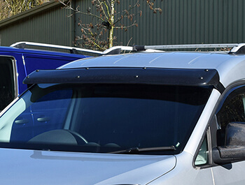 Black Acrylic High Impact Sun Visor - VW Caddy & Maxi