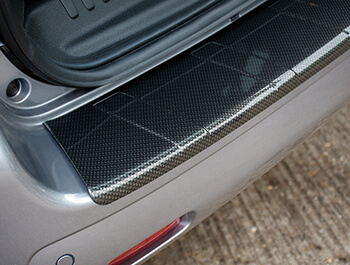 Carbon ABS Rear Bumper Protector - Vivaro 19>, Scudo 22>
