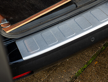 Brushed Stainless Steel Rear Bumper Protector - Vivaro L1 2019>