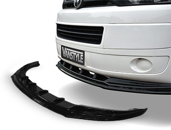 VW T5.1 2010-15 ABS Gloss Black Lower Front Lip Splitter