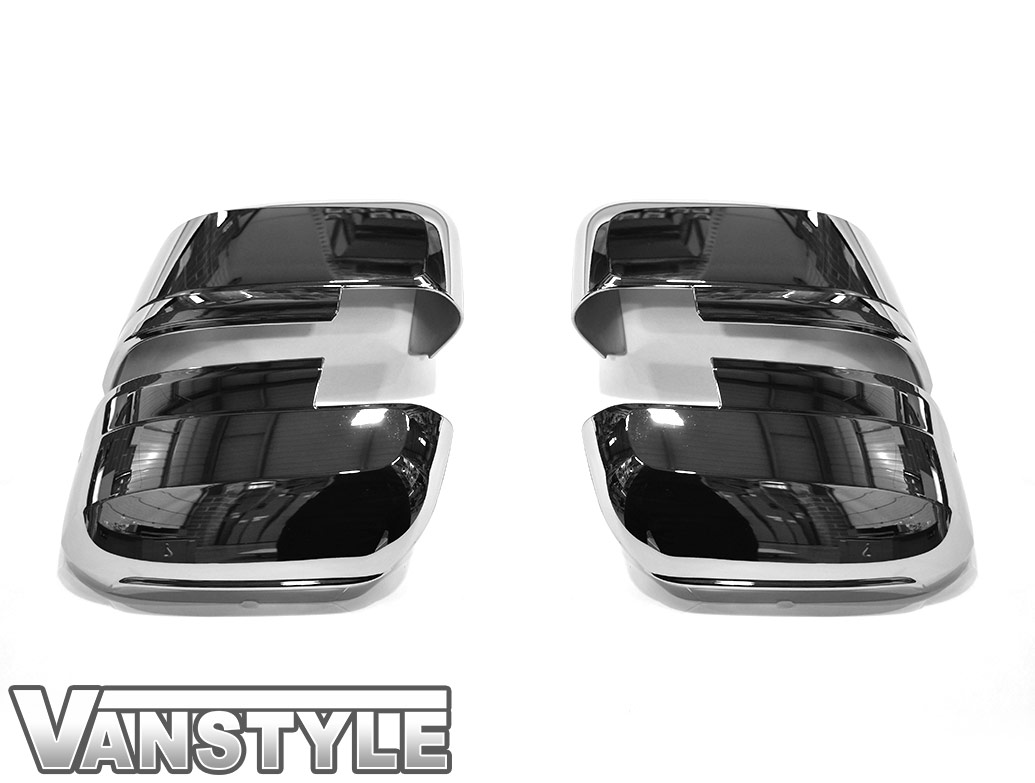Polished Chrome ABS 4 Piece Wing Mirror Covers Crafter TGE 17 Vanstyle