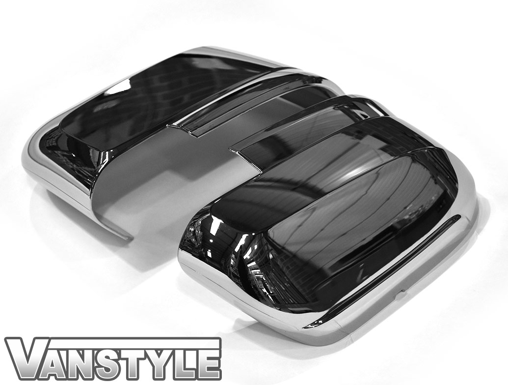 Polished Chrome ABS 4 Piece Wing Mirror Covers Crafter TGE 17 Vanstyle