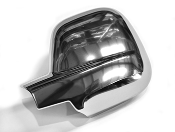 Satin Chrome ABS Wing Mirror Covers - Berlingo/Partner 2012>