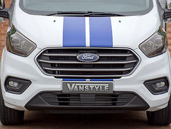 Polished Stainless Steel Grille Trim - Ford Transit Custom 18-23