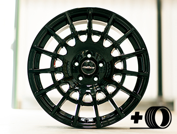 Calibre T-Sport Gloss Black 18" 5x108 Wheel & Tyre - Connect 03>