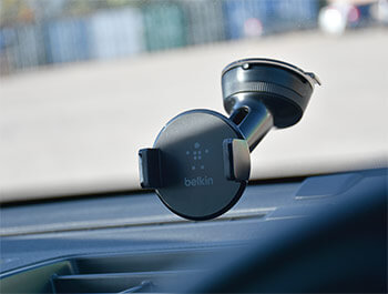 Adjustable Suction Mounted Phone Holder from Belkin - Caddy 04>