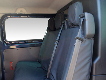 Waterproof Front & Rear Seat Covers - Black - Custom 2012-2023