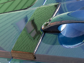 ABS Door Handle Protector Surround in Carbon Effect - VW T5/T6