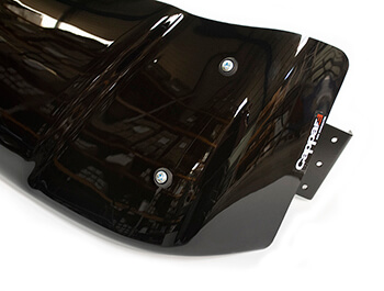 Black Acrylic High Impact Sun Visor - Ford Transit Mk5 93>02