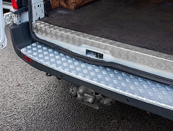 3D Aluminium Rear Bumper Protector Ford Transit Mk8 14-19 & 19>