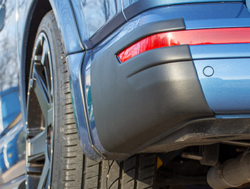 Textured Black ABS Rear Bumper Corner Protectors - VW T6 15>