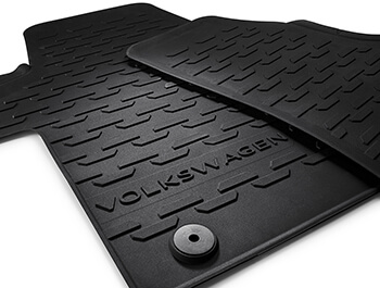 Genuine VW All-Weather Rubber Front Mats 2Pcs - VW T6.1 19>