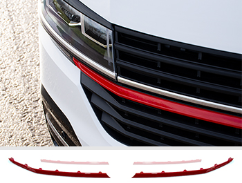 Front Radiator Grille 2pcs Lower Trims - Red Ed. - VW T6.1