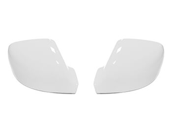 Upper Wing Mirror Replacement Cover Pair - White Ed. - VW T5 T6