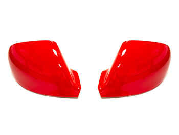 Upper Wing Mirror Replacement Cover Pair - Red Ed. - VW T5 T6